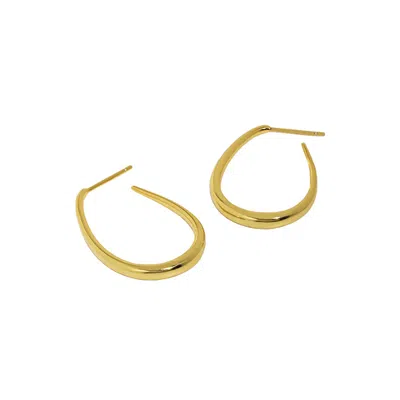 Janus Edinburgh Women's Gold Vermeil Sterling Silver Shiel Hoop Earrings
