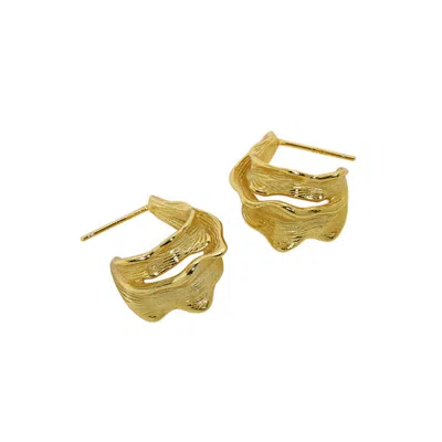 Janus Edinburgh Women's Gold Vermeil Union Hoop Earrings