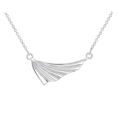 Janus Edinburgh Women's Selkie Fish Fin Mini  Silver Necklace