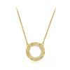 Janus Edinburgh Women's Shen Gold Vermeil Mixed Tone Circle Textured Necklace In Gold