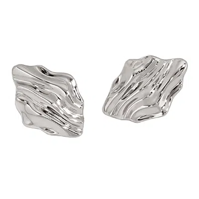 Janus Edinburgh Women's Sterling Silver Affric Stud Earrings In White