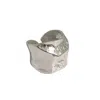 Janus Edinburgh Women's Sterling Silver Nevis Textured Organic Shaped Chunky Ring Adjustable In Silver