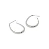 Janus Edinburgh Women's Sterling Silver Shiel Hoop Drop Earrings In Silver