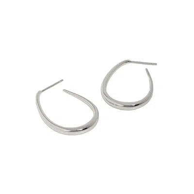 Janus Edinburgh Women's Sterling Silver Shiel Hoop Drop Earrings In Metallic