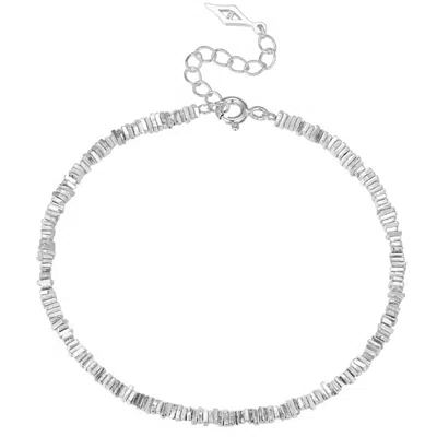 Janus Edinburgh Women's Tummel Sterling Silver Shimmer Bracelet In White