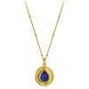 Janus Edinburgh Women's Usekh Gold Vermeil Lapis Lazuli Necklace In Gold