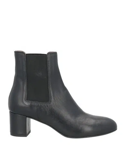 J.a.p. Jose Antonio Pereira J. A.p. Jose Antonio Pereira Woman Ankle Boots Black Size 7 Leather