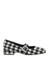 J.a.p. Jose Antonio Pereira J. A.p. Jose Antonio Pereira Woman Ballet Flats Black Size 7.5 Textile Fibers