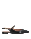 J.a.p. Jose Antonio Pereira J. A.p. Jose Antonio Pereira Woman Ballet Flats Black Size 8 Leather In Black