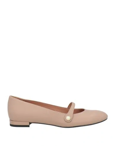 J.a.p. Jose Antonio Pereira J. A.p. Jose Antonio Pereira Woman Ballet Flats Light Brown Size 9 Leather
