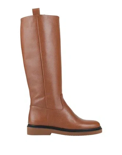 J.a.p. Jose Antonio Pereira J. A.p. Jose Antonio Pereira Woman Boot Tan Size 8 Leather In Brown