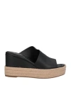 J.a.p. Jose Antonio Pereira J. A.p. Jose Antonio Pereira Woman Espadrilles Black Size 10 Soft Leather In Black