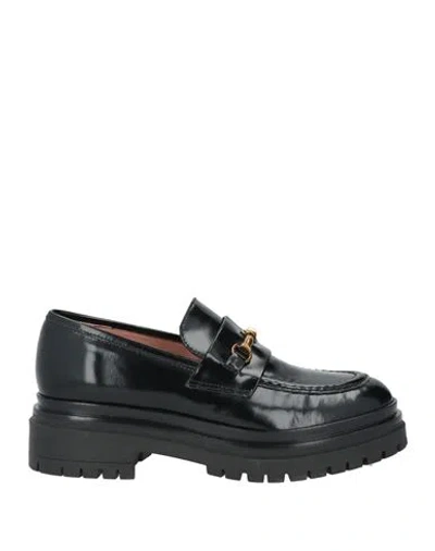 J.a.p. Jose Antonio Pereira J. A.p. Jose Antonio Pereira Woman Loafers Black Size 10 Leather