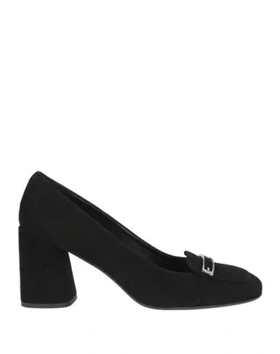 J.a.p. Jose Antonio Pereira J. A.p. Jose Antonio Pereira Woman Loafers Black Size 10 Textile Fibers