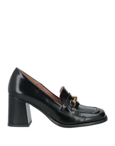 J.a.p. Jose Antonio Pereira J. A.p. Jose Antonio Pereira Woman Loafers Black Size 11 Leather