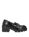 J.a.p. Jose Antonio Pereira J. A.p. Jose Antonio Pereira Woman Loafers Black Size 7 Leather