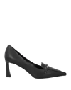 J.a.p. Jose Antonio Pereira J. A.p. Jose Antonio Pereira Woman Loafers Black Size 7.5 Leather
