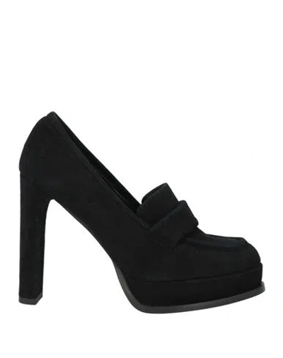 J.a.p. Jose Antonio Pereira J. A.p. Jose Antonio Pereira Woman Loafers Black Size 9 Leather