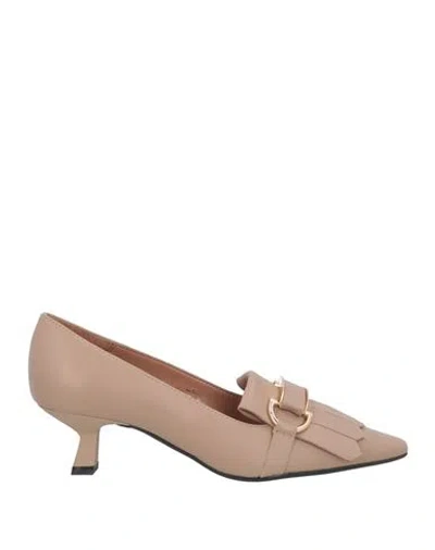 J.a.p. Jose Antonio Pereira J. A.p. Jose Antonio Pereira Woman Loafers Blush Size 7 Leather