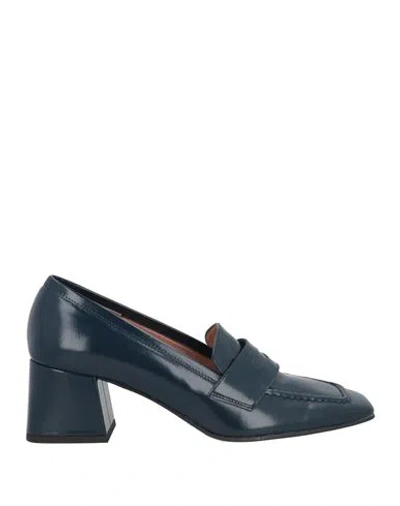 J.a.p. Jose Antonio Pereira J. A.p. Jose Antonio Pereira Woman Loafers Navy Size 6 Leather
