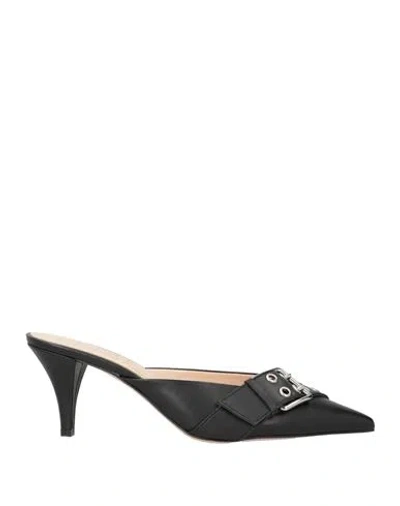 J.a.p. Jose Antonio Pereira J. A.p. Jose Antonio Pereira Woman Mules & Clogs Black Size 8 Leather