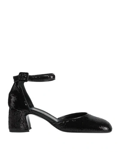 J.a.p. Jose Antonio Pereira J. A.p. Jose Antonio Pereira Woman Pumps Black Size 10 Leather