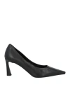 J.a.p. Jose Antonio Pereira J. A.p. Jose Antonio Pereira Woman Pumps Black Size 11 Leather