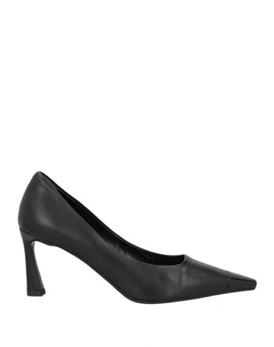 J.a.p. Jose Antonio Pereira J. A.p. Jose Antonio Pereira Woman Pumps Black Size 11 Leather