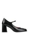 J.a.p. Jose Antonio Pereira J. A.p. Jose Antonio Pereira Woman Pumps Black Size 11 Leather