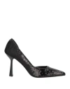 J.a.p. Jose Antonio Pereira J. A.p. Jose Antonio Pereira Woman Pumps Black Size 6 Leather