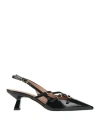 J.a.p. Jose Antonio Pereira J. A.p. Jose Antonio Pereira Woman Pumps Black Size 6 Leather