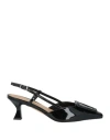 J.a.p. Jose Antonio Pereira J. A.p. Jose Antonio Pereira Woman Pumps Black Size 6.5 Leather