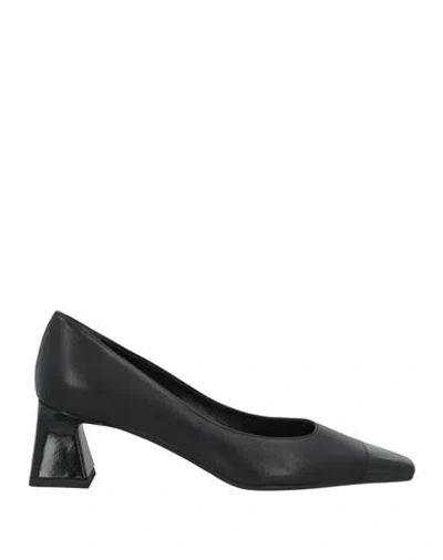 J.a.p. Jose Antonio Pereira J. A.p. Jose Antonio Pereira Woman Pumps Black Size 7 Leather