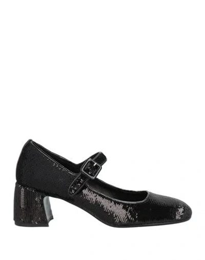 J.a.p. Jose Antonio Pereira J. A.p. Jose Antonio Pereira Woman Pumps Black Size 7 Leather