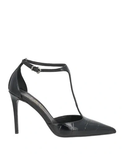 J.a.p. Jose Antonio Pereira J. A.p. Jose Antonio Pereira Woman Pumps Black Size 7 Leather