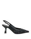 J.a.p. Jose Antonio Pereira J. A.p. Jose Antonio Pereira Woman Pumps Black Size 7 Leather In Black