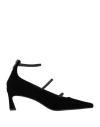 J.a.p. Jose Antonio Pereira J. A.p. Jose Antonio Pereira Woman Pumps Black Size 7 Leather, Textile Fibers