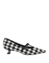 J.a.p. Jose Antonio Pereira J. A.p. Jose Antonio Pereira Woman Pumps Black Size 7.5 Textile Fibers, Leather