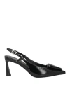 J.a.p. Jose Antonio Pereira J. A.p. Jose Antonio Pereira Woman Pumps Black Size 8 Leather