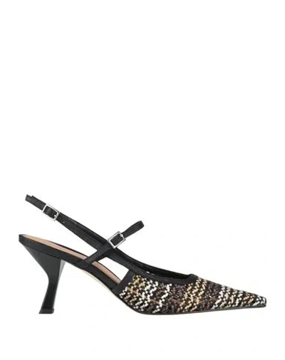 J.a.p. Jose Antonio Pereira J. A.p. Jose Antonio Pereira Woman Pumps Black Size 8 Leather