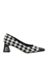 J.a.p. Jose Antonio Pereira J. A.p. Jose Antonio Pereira Woman Pumps Black Size 8 Leather, Textile Fibers