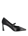 J.a.p. Jose Antonio Pereira J. A.p. Jose Antonio Pereira Woman Pumps Black Size 8 Textile Fibers