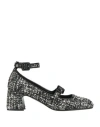 J.a.p. Jose Antonio Pereira J. A.p. Jose Antonio Pereira Woman Pumps Black Size 8 Textile Fibers