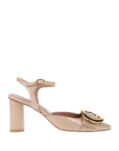 J.a.p. Jose Antonio Pereira J. A.p. Jose Antonio Pereira Woman Pumps Blush Size 7 Leather In Pink