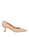 J.a.p. Jose Antonio Pereira J. A.p. Jose Antonio Pereira Woman Pumps Blush Size 7.5 Leather In Pink