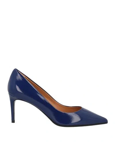 J.a.p. Jose Antonio Pereira J. A.p. Jose Antonio Pereira Woman Pumps Bright Blue Size 8 Leather