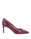 J.a.p. Jose Antonio Pereira J. A.p. Jose Antonio Pereira Woman Pumps Deep Purple Size 11 Leather