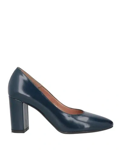 J.a.p. Jose Antonio Pereira J. A.p. Jose Antonio Pereira Woman Pumps Navy Size 11 Leather