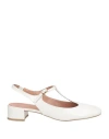 J.a.p. Jose Antonio Pereira J. A.p. Jose Antonio Pereira Woman Pumps Off White Size 7 Leather In Off White