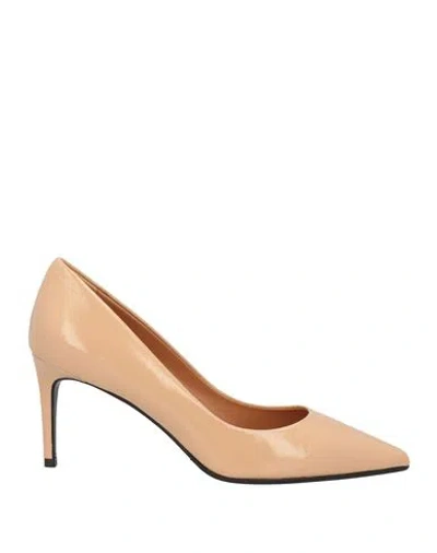 J.a.p. Jose Antonio Pereira J. A.p. Jose Antonio Pereira Woman Pumps Sand Size 11 Leather In Beige